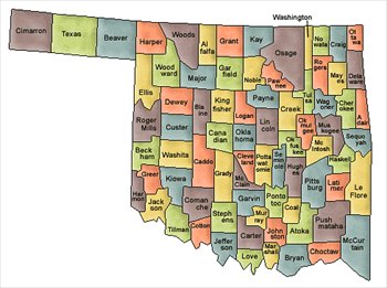 Oklahoma and Counties